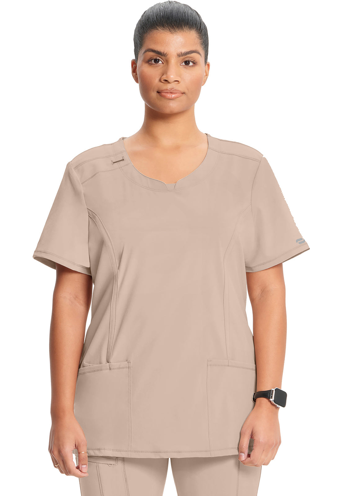 Women's Round Neck Top - Khaki